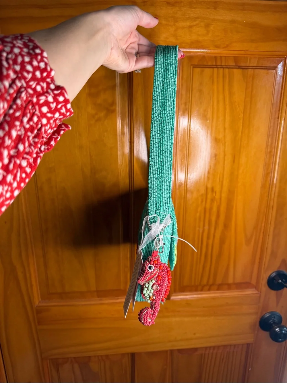 RARE Seahorse Beaded Bag Handmade in India